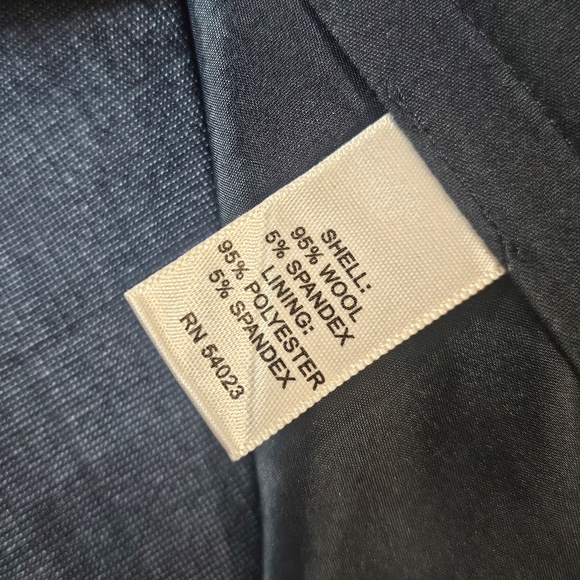 Banana Republic Pants Womens 10 Navy The Martin Fit Wool Blend Stretch Dress - Picture 4 of 6